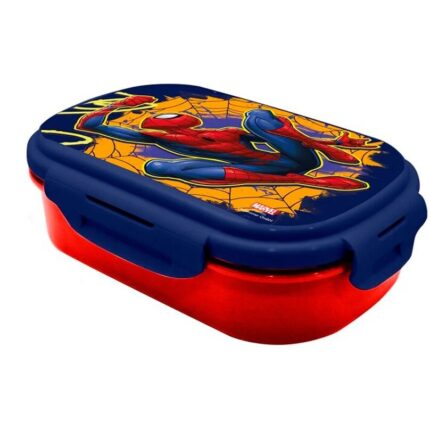 Sandwichera + cubierto Spiderman Marvel Tamaño: 22x16x7cm.