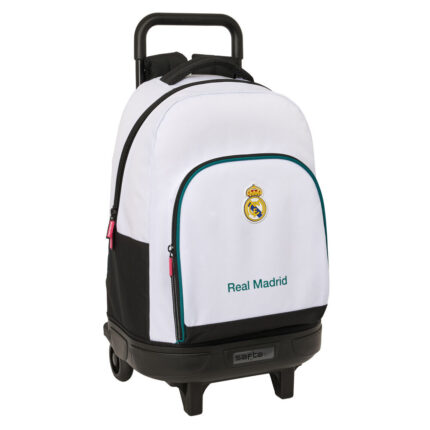 MOCHILA GDE. C/RUEDAS COMPACT EXTRAIBLE REAL MADRID 33x22x45cm.