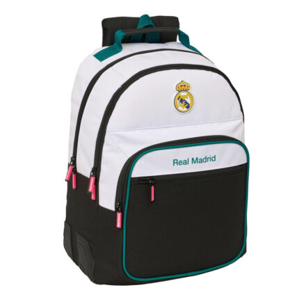 Mochila Real Madrid Adaptable Con Cantoneras 32x42x15cm.